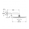 GROHE Rainshower Cosmopolitan Metal 26066DA0 - Powystawowa Łódź Pojezierska