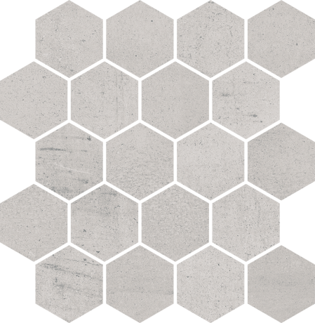 Ceramika Paradyż Space Grys Mozaika Cięta Hexagon Mat.