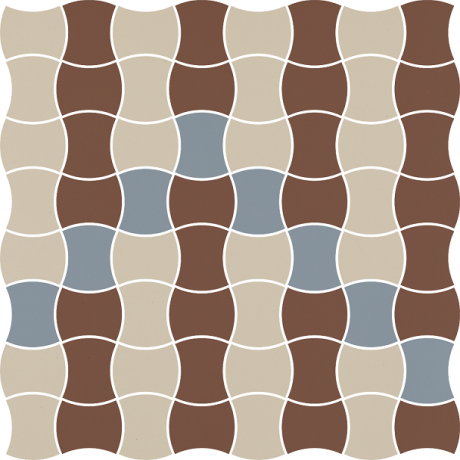 Ceramika Paradyż Modernizm Bianco Mozaika Prasowana K.3,6x4,4 Mix  B