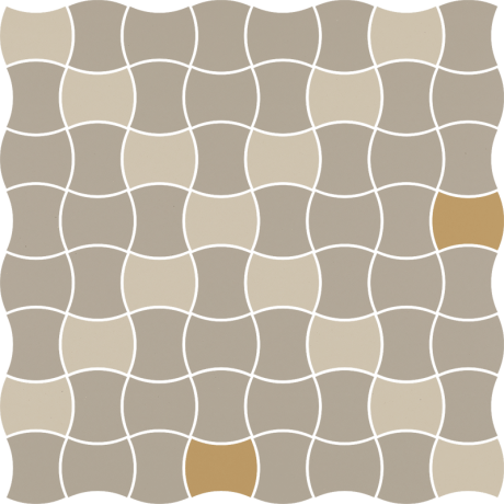 Ceramika Paradyż Modernizm Bianco Mozaika Prasowana K.3,6x4,4 Mix  D