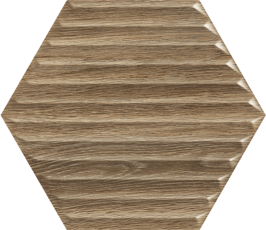 Ceramika Paradyż Woodskin Wood Heksagon Struktura B Ściana