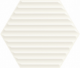 Ceramika Paradyż Woodskin Bianco Heksagon Struktura B Ściana