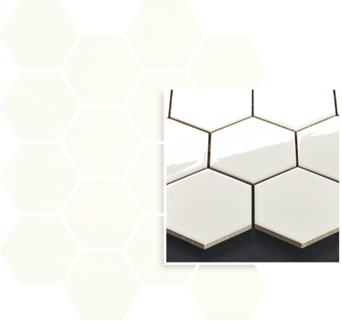 Ceramika Paradyż Uniwersalna Mozaika Prasowana Bianco Paradyż Hexagon
