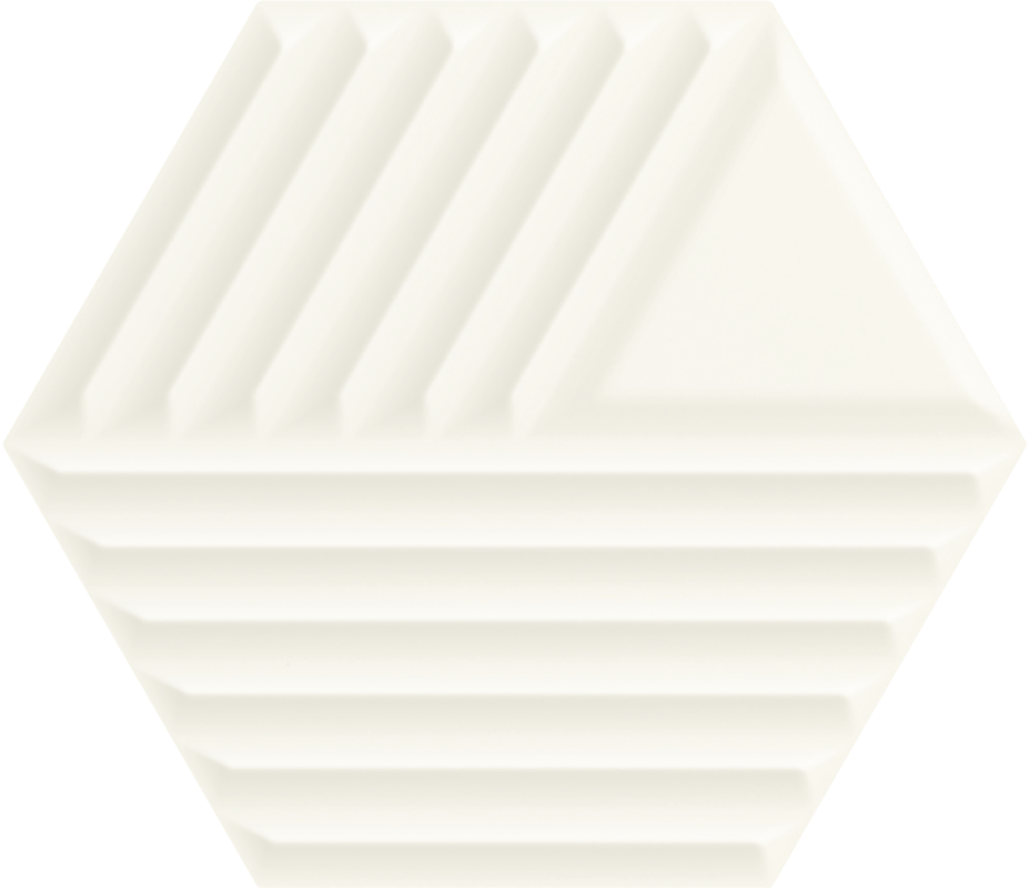 Ceramika Paradyż Woodskin Bianco Heksagon Struktura C Ściana