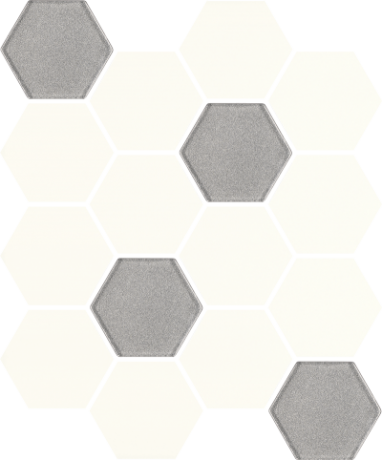 Ceramika Paradyż Hexagon Uniwersalna Mozaika Prasowana Bianco Mix