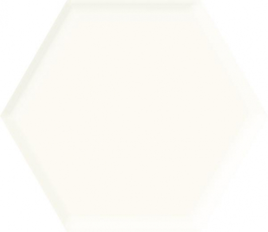 Ceramika Paradyż Classica Uniwersalny Heksagon White Struktura Połysk