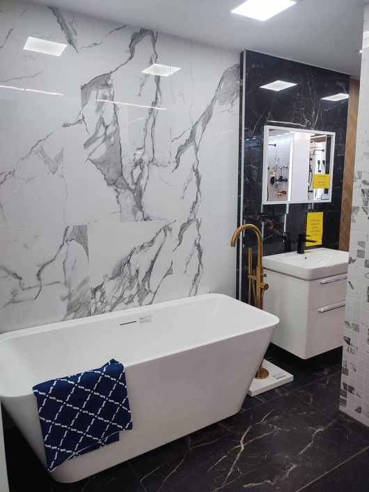 Płytki imitujące kamień - zdjęcie od BLU salon łazienek Łowicz