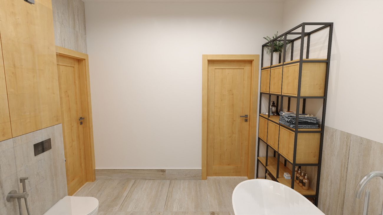 Projekt łazienki wykonany przez salon łazienek BLU Rzeszów