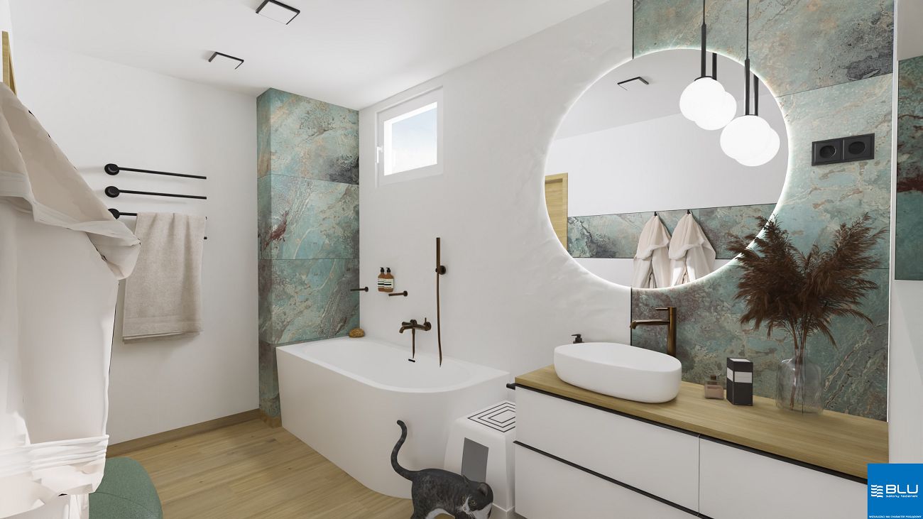 Projekt łazienki salon łazienek BLU Katowice