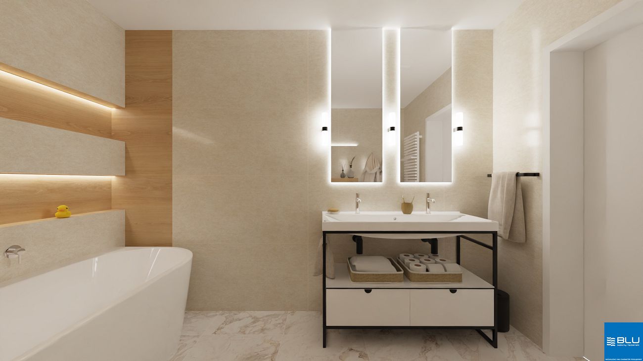 Projekt łazienki salon łazienek BLU Katowice