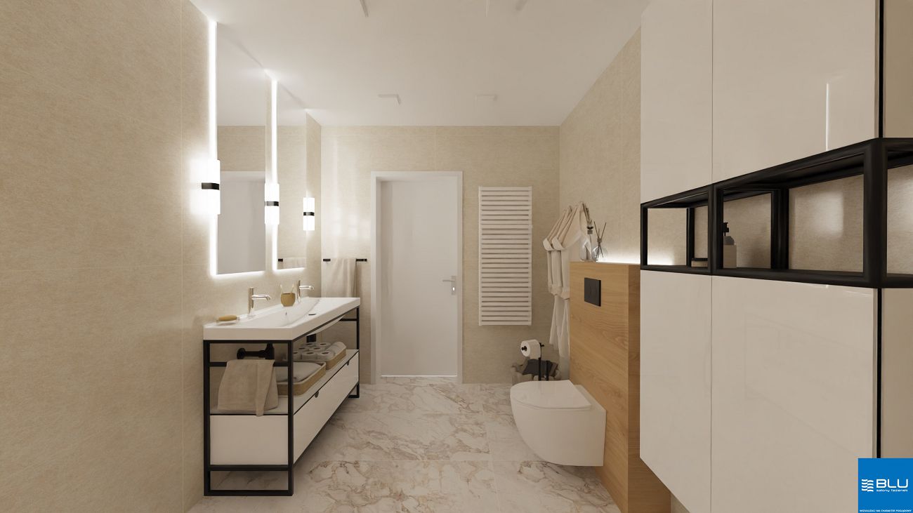 Projekt łazienki salon łazienek BLU Katowice