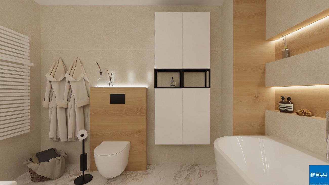 Projekt łazienki salon łazienek BLU Katowice