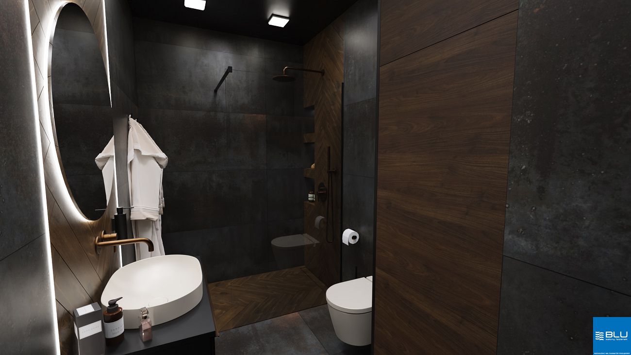 Projekt łazienki salon łazienek BLU Katowice