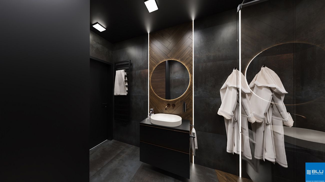 Projekt łazienki salon łazienek BLU Katowice