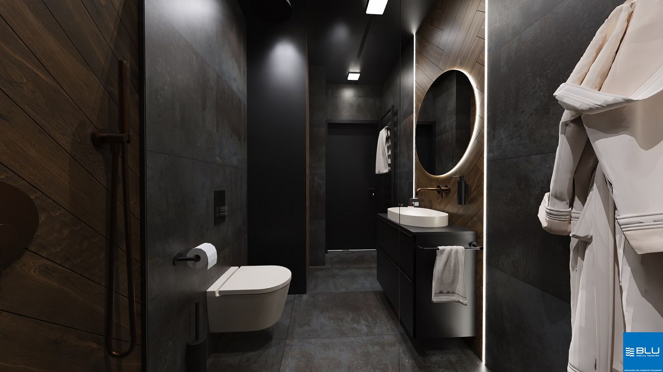 Projekt łazienki salon łazienek BLU Katowice