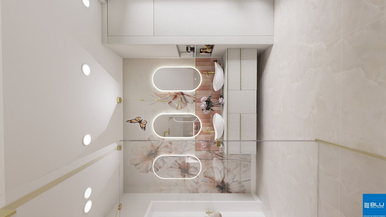 Projekt łazienki salon łazienek BLU Katowice