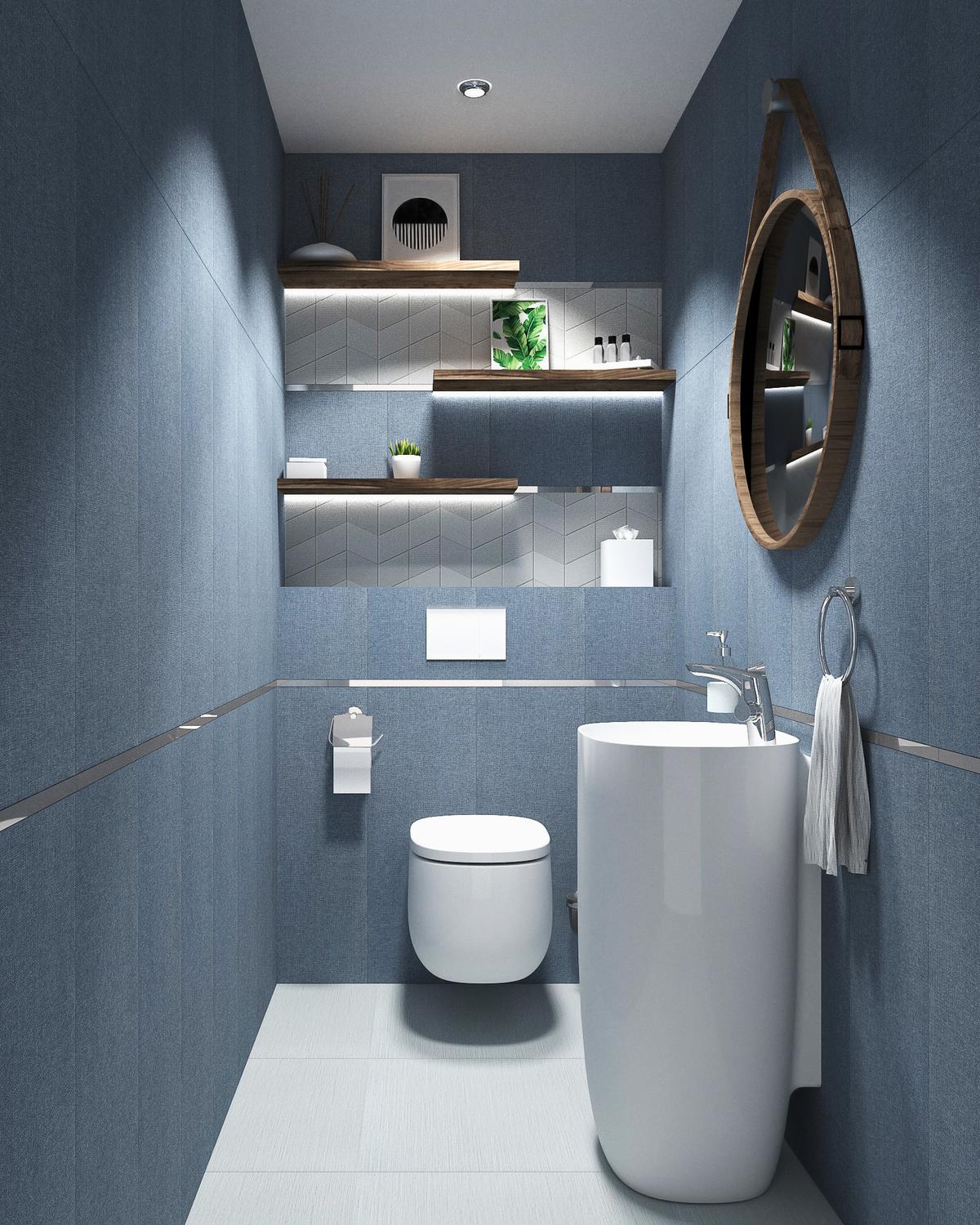 Niebieska toaleta - Tubądzin House of Tones - BLU Salony Łazienek