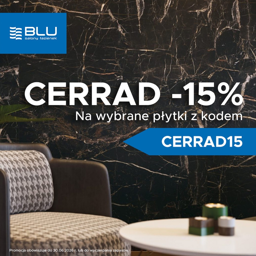 Kod rabatowy Cerrad -15% czerwiec 2026