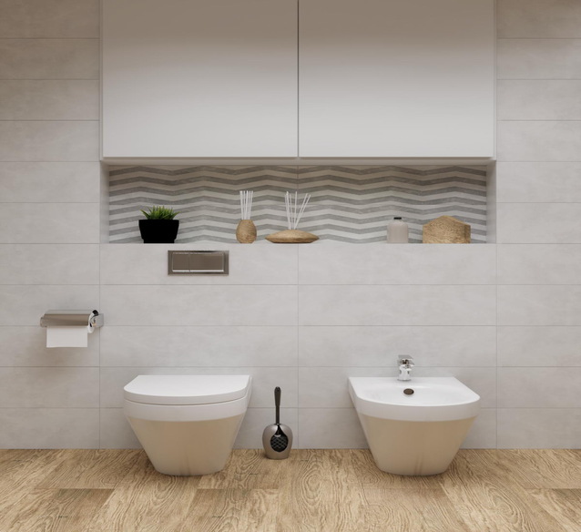 Hatria Daytime Evo - miska wc stojąca oraz bidet stojący - BLU Salony Łazienek