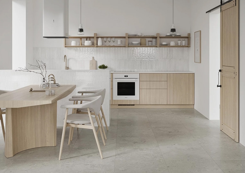 Płytki Ceramika Paradyż Monpelli White w kuchni