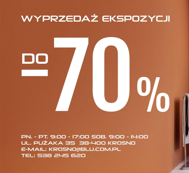 Wielka Wyprzedaż Ekspozycji w BLU Krosno!
